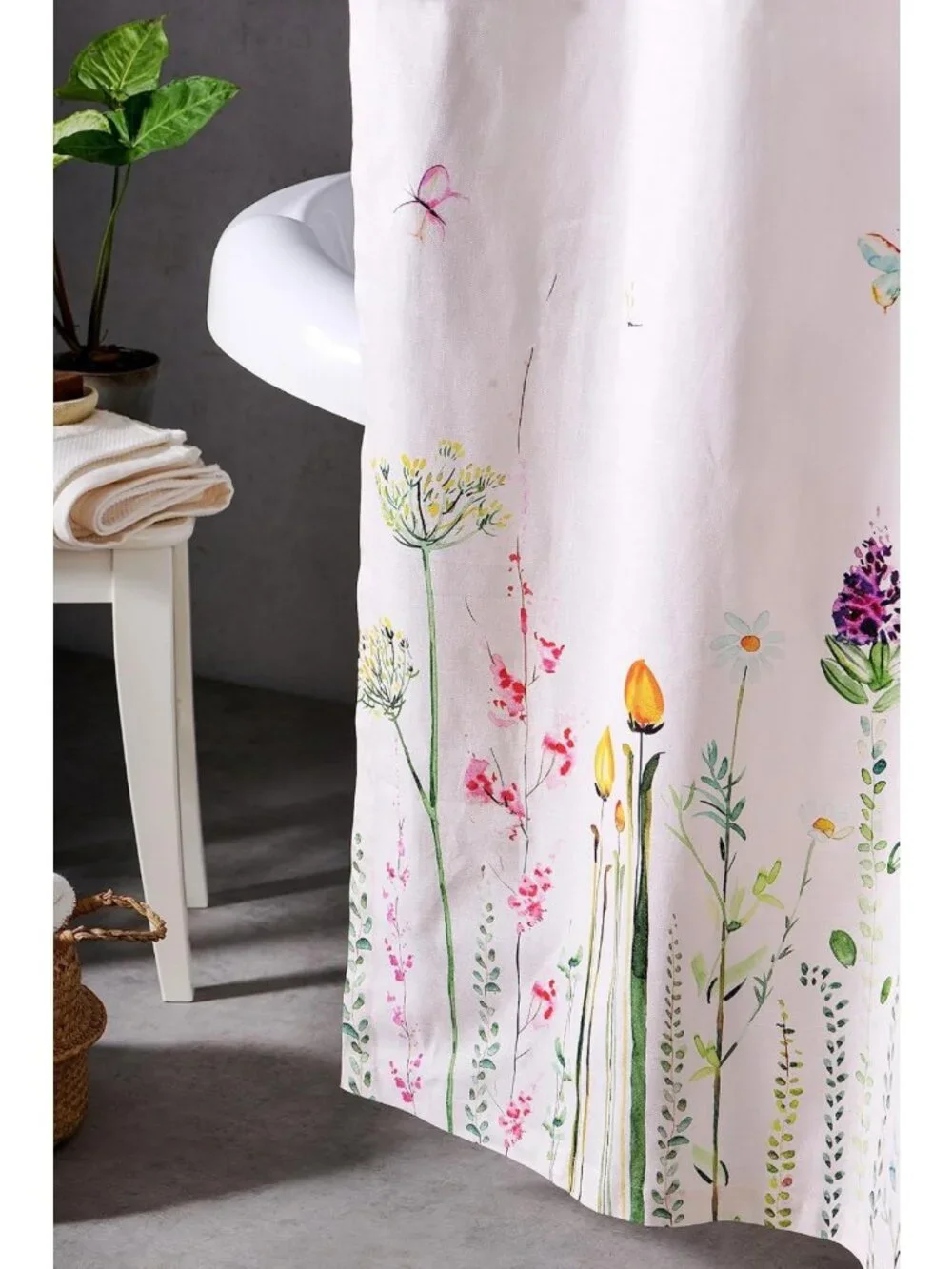 Botanical 100% Cotton Shower Curtain 70